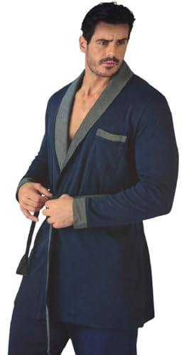 Generico GIACCA DA CAMERA 921 LUNGA UOMO NAVIGAR CALDO COTONE offre comfort e calore avvolgente. (IT, Testo, L, Regular, Regular, BLU NAVY)