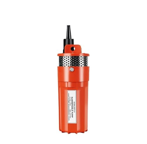 Pompa sommergibile elettrica a energia solare DC 12V 24V pompa ad acqua Pompaggio for pozzi profondi Acqua di aspirazione domestica Alta prevalenza 70 Sollevamento(Black,12V)
