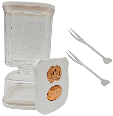 Oxxggkao Barattolo quadrato separatore secco e umido da cucina con forchetta e timer per decapaggio verdure sottaceti barattolo con colino contenitore di vetro sottaceti