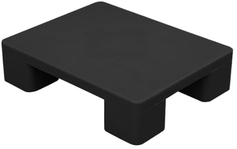 Paletas de almacenamiento para almacenamiento, paletas de almacén, plataforma de suelo de HDPE, 40 x 30 x 12 cm, soporta 250 kg, impermeable, antideslizante, estantería de almacenamiento para sótano