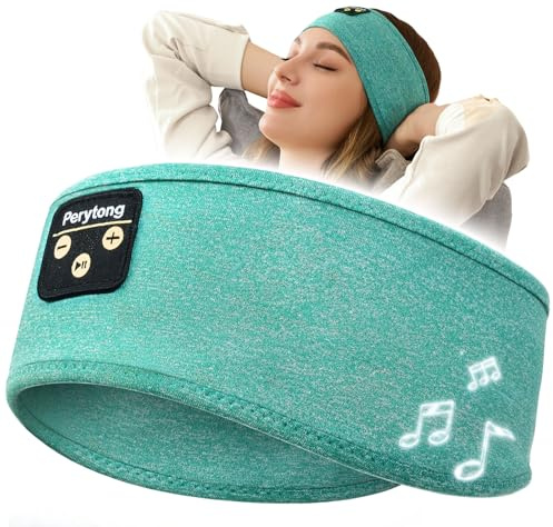 Sleep Headphones, Perytong Bluetooth Sleeping Headphones Headband Soft Elastic Comfortable Bluetooth Headband,Cool Tech Gadgets Sleeping Gifts Guide for Men Women