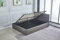 KOSY KOALA Grey 3ft single Side Lift Ottoman Storage Bed gas lift leather bed frame (Grey)