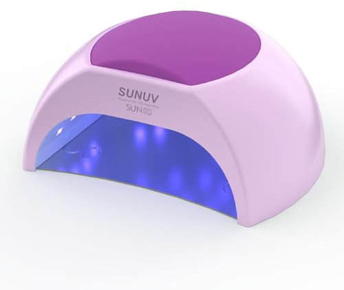 SUNUV SUN2C Nageltrockner UV LED Nagellampe für Gelnägel, 10, 30, 60, 90s Timer, Automatischer Infrarotsensor, Geeignet für Maniküre und Pediküre, Geschenk für Frauen (Lila)