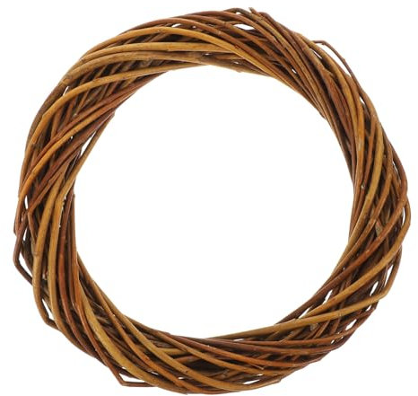 GALPADA Couronnes Osier Naturel Couronne Ronde pour Loisirs Créatifs Cadre pour De Noël