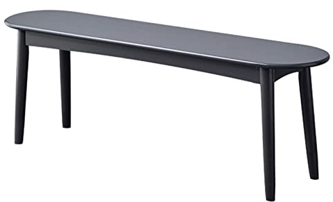 Panca da pranzo moderna in rovere massello, elegante seduta ad angolo arrotondato, per ingresso e cucina, 100% legno, panca per sala da pranzo e camera da letto, facile da montare, durevole ed