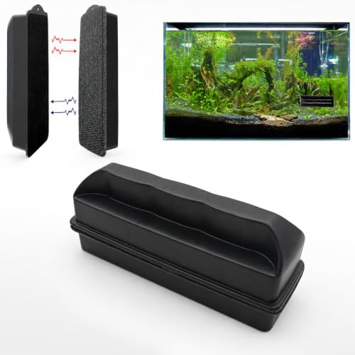 Fish Tank Magnetic Glass Cleaner, Removes Algae from Inner Glass, Up to 6mm