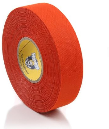 Schlägertape Profi Cloth Hockey Tape 25mm f. Eishockey farbig (orange), 23 m