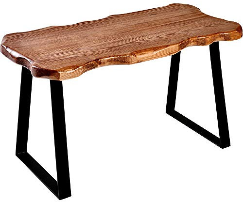 WELLAND Wood Entryway Bench with Metal Legs, Mid-Century Modern Bench for Living Room, Indoor, Porch, Farmhouse