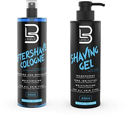 L3 - Level 3 Shaving Gel & Aftershave Kit - Calms Redness and Irritation - Hydrating and Refreshing for your Skin - Straight Razor Shave Gel - Non-Irritating - Refreshing Smell