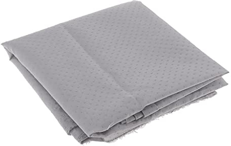 perfeclan 1 Mètre de Tissu Antidérapant En Caoutchouc Tissu à Coudre Artisanat Maison, Gris