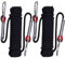 YAYODS 2PCS Multi-use Climbing Ropes, 10M x 10MM Safety Rappelling Abseiling Climbing Rope with Carabiners, Outdoor Climbing Rope for Magnetic Fishing, Hiking, Hammock, Caving and Rescue