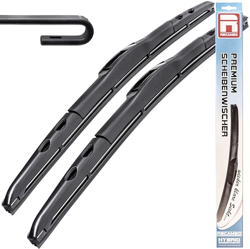 Recambo - Limpiaparabrisas delantero Flex Aero compatible con Nissan Almera | Tipo N16 | año de fabricación 2000 2006 550 mm 400 mm Juego de escobillas de limpiaparabrisas