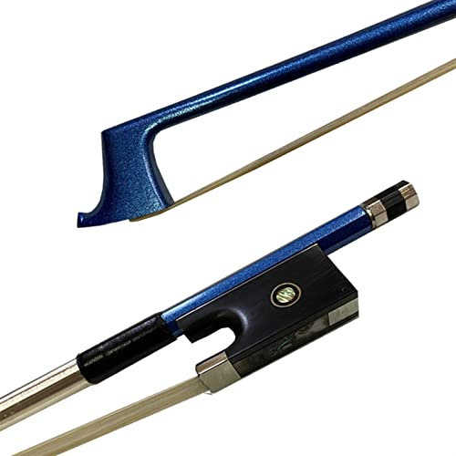 Geigenbogen 4/4 Blau Kohlefaser Geige Bug Carbon Faser Bogen Gut Gleichgewicht Pferdehaar Violin Bow Accessoires