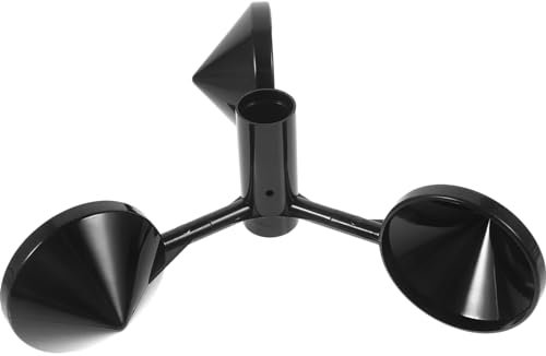 MILISTEN Anemómetro De Plástico Con Sensor De Velocidad Del Viento Medidor De Viento De 3 Tazas Sensor De Flujo De Aire Indicador De Dirección Del Viento De Repuesto Para Exteriores