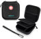MEDMAX Pillen Organizer Tasche, Kleine Medikamententasche Notfalltasche für Medizin Vitamine Pillen Fischöl, Stoßfest Medikament Tasche Organizer für Reisen (Leere Tasche), (Schwarz)