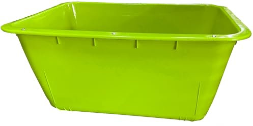 UvV Großbehälter 2. Wahl 200 Liter Hellgrüne/Gelbgrüne Mörtelwanne ohne Kranösen (verzinkte Stahlschiene zur Verstärkung) Fehlfarbe Farbabweichungen (Hellgrün)