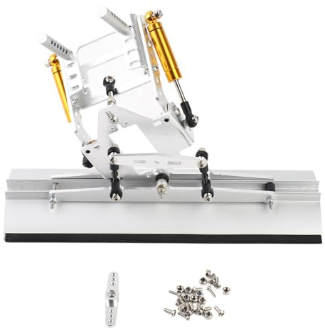 SIWOTED RC chasse-neige en aluminium Portable léger 1/10 RC pelle à neige en métal sur chenilles pour SCX10 TRX4