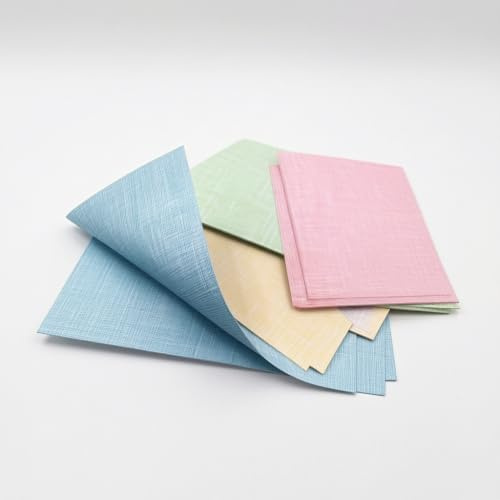 Fxzqgnh Textured Paper Sheets Fine Linen Paper Craft Paper Cardstock with Sturdy 180gsm Weight and Smooth Binding Performance Suitable for Book Covers Student, Pink, A3++: 460 * 297 (100 Sheets)