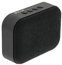 TELLUR Callisto Cassa Bluetooth Portatile, Disegno Ultra Compatto con Tessuto, Altoparlante Portatile, Funzione Vivavoce, USB, MicroSD/TF, MicroUSB Aux Port, Nero