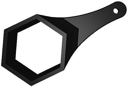 ULROAD Reservdel lämplig för BBS fälgnyckel RS sexkant nyckel RS nyckel 80 mm fälglock 09 23 576 SW80 0923576 verktyg