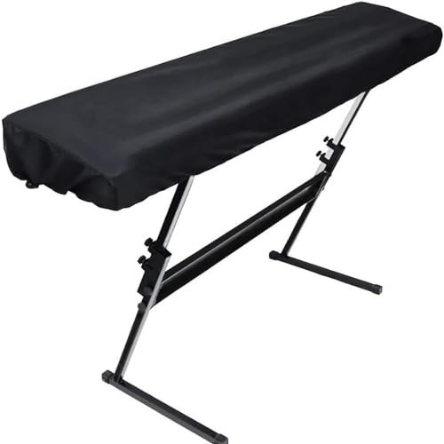 Copertura antipolvere per tastiera di pianoforte, 61-76 tasti, a prova di sporco, copertura elastica per tastiera elettronica, con resistente elastico e cordino di