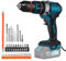 Akku Bohrschrauber kompatibel mit Makita 18V Akku, 1350RPM Bürstenloser Schlagbohrer mit 20+3 Kupplung, 120N.m Drehmoment, 13mm Bohrfutter, Schraubendreher und Bohrer Set für Haus und DIY