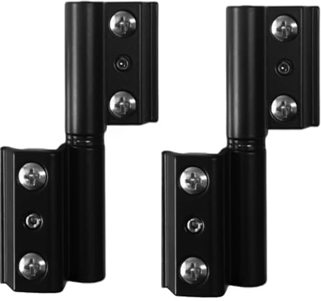 Sivenci - Pack de 2 Bisagras Deslizantes Serie Europea | Bisagra de 2 Cuerpos Perfil Cámara Europea | Bisagra Para Perfil de Aluminio | Apertura Interior Derecha | Color Negro