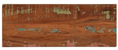 vidaXL Tischplatte, Holzplatte Rechteckig, Massivholzplatte für Tisch Esstisch Couchtisch, Ersatztischplatte, 80x40x3,8cm Altholz Massiv