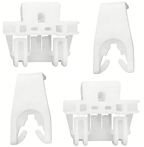 ANBOO 2 clips agrafes de réparation lève-vitre porte avant, 7700842240 7700842241 7701207254 7701207255 Compatible avec Renault Clio 2(gauche ou droite)