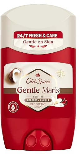 Old Spice Gentle Man's Coconut + Vanilla Deostick Für Männer 50ml, 24/7 Frisch & Pflegend*, Sanft Zur Haut, *Frisch Bei Täglicher Anwendung