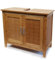 osoltus Bambus Bali Waschtischunterschrank Waschbeckenunterschrank fürs Badezimmer braun 66,5x60x30 cm