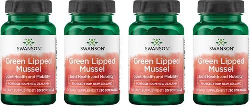 Swanson New Zealand Green Lipped Mussel Oil 30 Sgels (4 Pack)