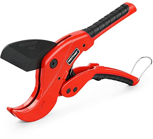 Coupe-tubes PVC(64mm),Coupe-Tube à Cliquet Robuste,Coupe-tubes en Plastique pour Couper les Tuyaux en PVC, Tuyaux PEX, Tuyaux en Plastique