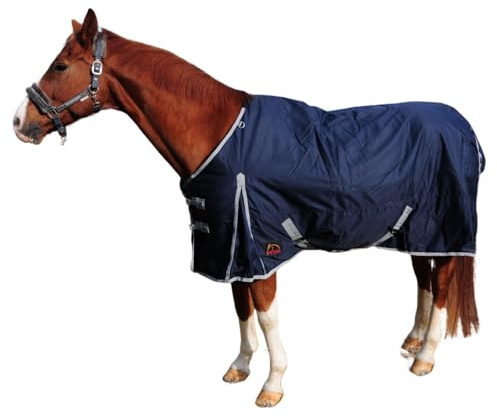 AMKA Couverture d'extérieur pour chevaux 600 D 100 g Bleu foncé
