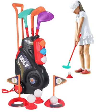 Generico Golfschläger für Kinder 2-5 Jahre | Interaktives Spielzeug für die Kindheit | Entwicklungsspiel Kinder Innen Außen Garten Hof Weihnachten