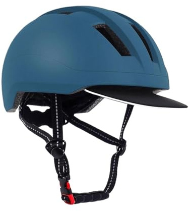 Casco de equitación Casco Ecuestre Ajustable for Adultos, 57-62 cm, for Montar a Caballo, for Hombres y Mujeres, Transpirable, Protector Corporal(Blue)