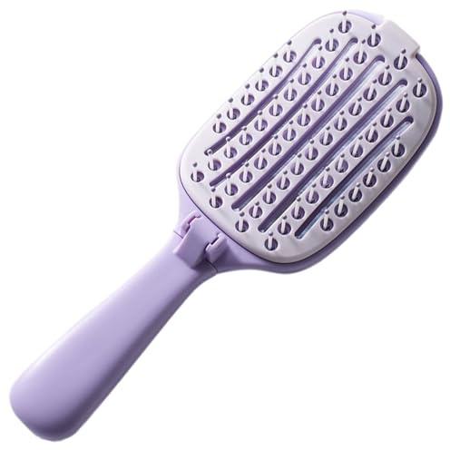 Spazzola Autopulente per Capelli | Accessorio Pieghévole Con Autopulizia Per Capelli | Pettine Massaggiante Antistatico,Per Donne Ragazze Professionisti Casa Salon Hotel Viaggiatori Nuotatori