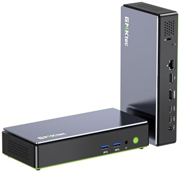 GMKtec K13 AI Mini PC, Core Ultra 7 256V 8T/8C(Up to 4.8GHz), 16GB DDR5 512GB SSD, MiNi Desktop Computers AI Boost, 2X M.2 2280 PCIE 4.0 Storage Expansion, 5GbE LAN, HDMI 2.1, USB4