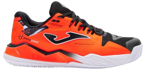 Joma Spin Men 2631 Padelskor för män, Fluo orange svart, 45 EU