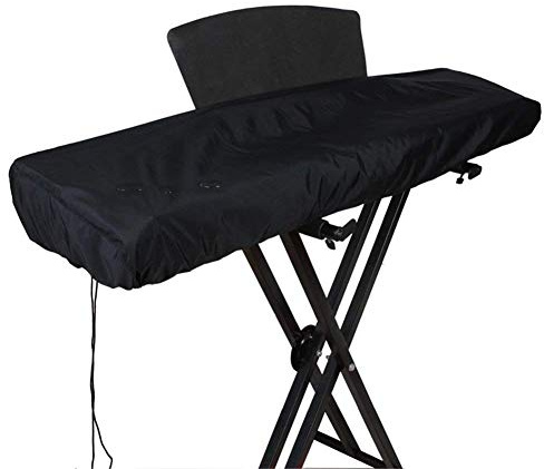 Ruibo - Copertura per tastiera a 88 tasti / Copertura antipolvere per tastiera elettronica e pianoforte con cordoncino in tessuto Oxford 420D