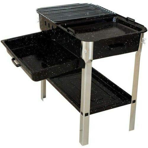 ceki Holzkohlegrill Grill Gartengrill Standgrill schwarz Kohlegrill Camping Grill Mangal OVP (44)