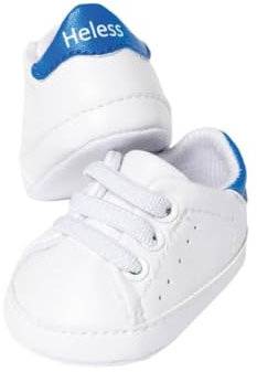 Heless 145 - Sneaker für Puppen, in Weiß, Größe 38 - 45 cm, modisches Schuhwerk für den Puppen-Alltag
