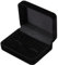 Beebeecraft Caja de Terciopelo para Gemelos Rectangular Negra para Guardar Joyas Pendientes Anillos Pendientes Clips de Corbata Estuche Organizador Regalos de Boda Colgantes para Hombre 7.6x6x3cm
