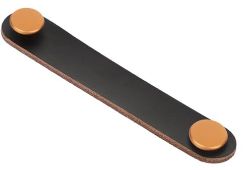 SHINEOFI Maniglia Per Mobile in Pelle Ricambio Maniglia Per Porta Guardaroba Pulsanti in Inossidabile