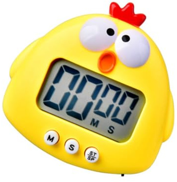 KICHOUSE Adorable Temporizador Digital De Cocina Temporizador De Plástico Regresiva Recordatorio Suministros De Cocina Diseño Magnético