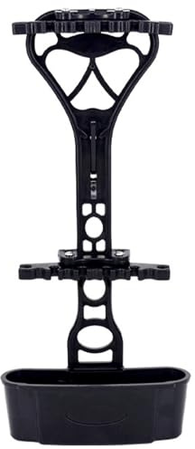Monetais Carquois d'arc à poulies pour 6 flèches Carquois d'arc doublés de Caoutchouc à dégagement Rapide Flèche ABS Robuste et légère avec Fente de Support Accessoires tir l' Noirs
