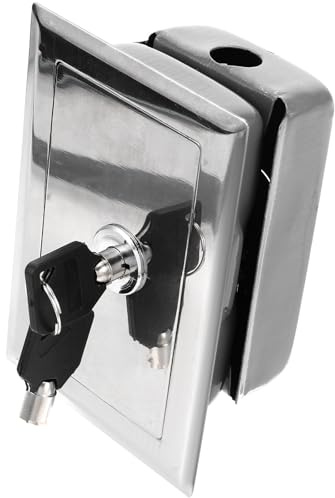 INOOMP Garage Door Shutter Control Box with Push Button and Manual Lock, Remote Control Keypad Enclosure for Electric Roller Shutter Doors, Suitable for Gate Openers