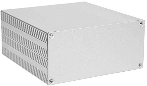 Custodia in Alluminio 68x145x150mm Scatola da Progetto in Alluminio Scocca in Argento per Amplificatore HIFI Analizzatore GPS Fai-Da-Te