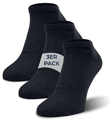 Giesswein Bamboo Sneaker Socks - 3 paires de chaussettes en bambou, Chaussettes courtes Sneaker en bambou pour femmes & hommes
