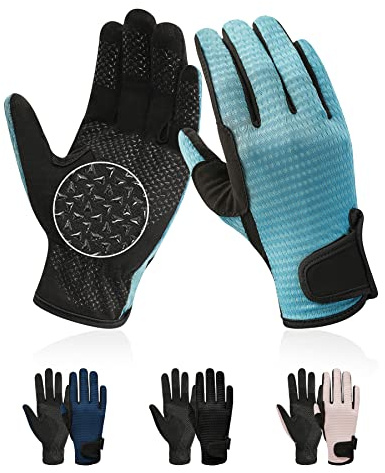 Kids Horse Riding Gloves Equestrian Anti Slip Children Horseback Bike Gardening Fishing Cycling Outdoor Activities Riding Gloves Girls Boys Youth